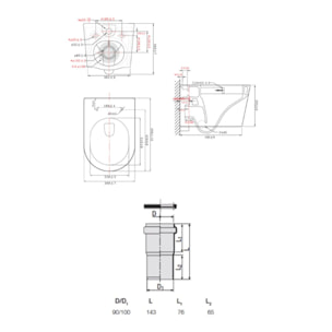 Pack WC bâti ECO 2L Swiss Aqua Technologies + WC suspendu Swiss Aqua Technologies + plaque blanche (STESTBRWT03-FR)