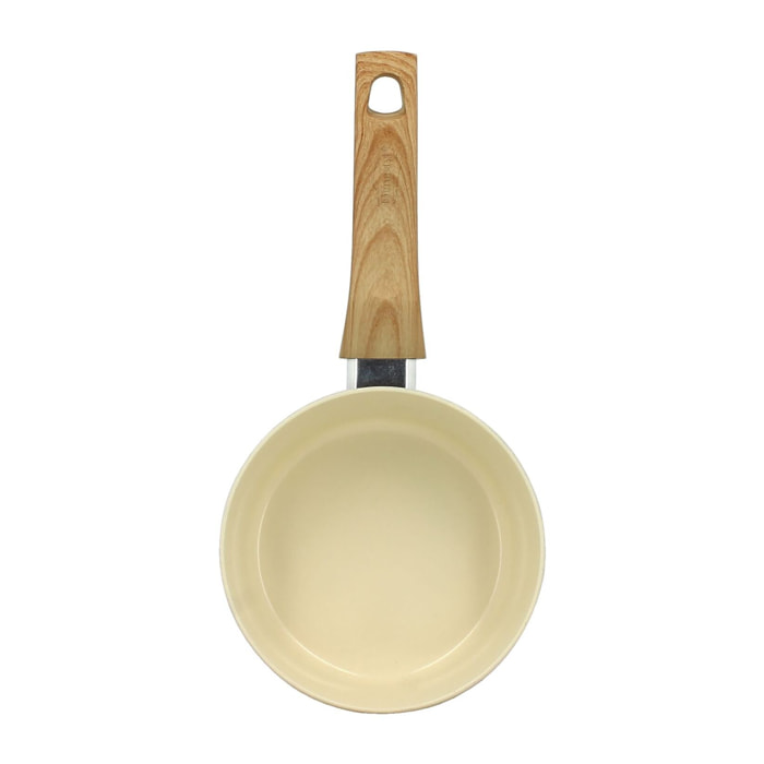 Casserole 16cm avec revêtement céramique crème - tous feux COLORAMA