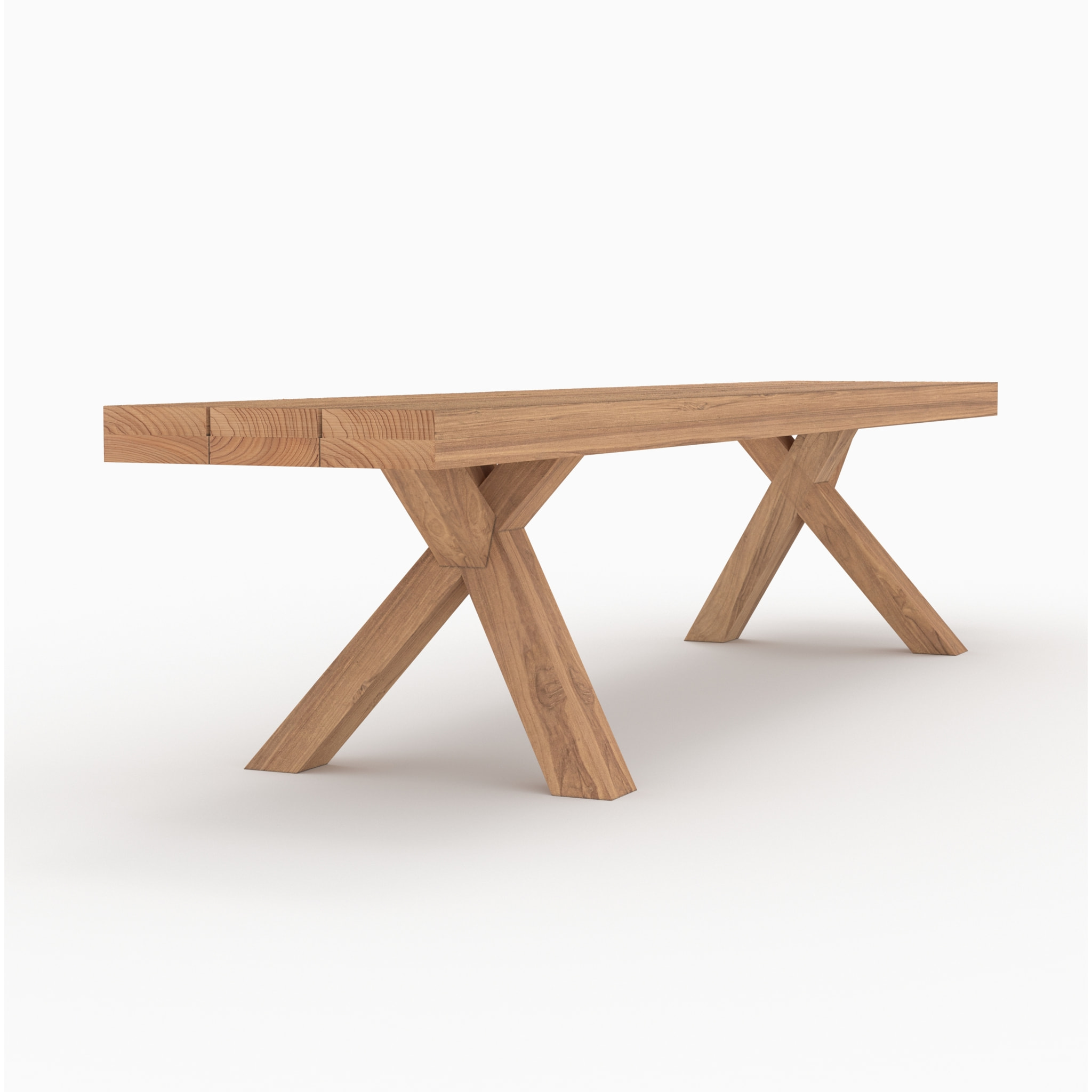 Banc de jardin en bois de teck 4 personnes - Soraya