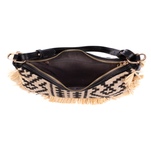 Biscubio Bolso de hombro Mujer. Fabricado en tela y piel sintética PU.