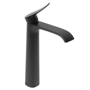 Infinitio mitigeur de lavabo haut, sans vidage, noir mat SATBSINF285C avec une garantie de 5 ans