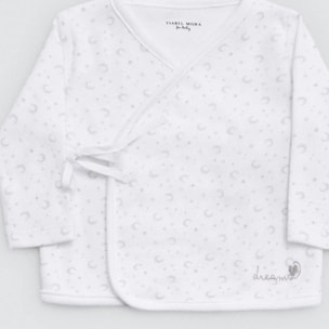 Set di primi vestiti per neonato bianchi