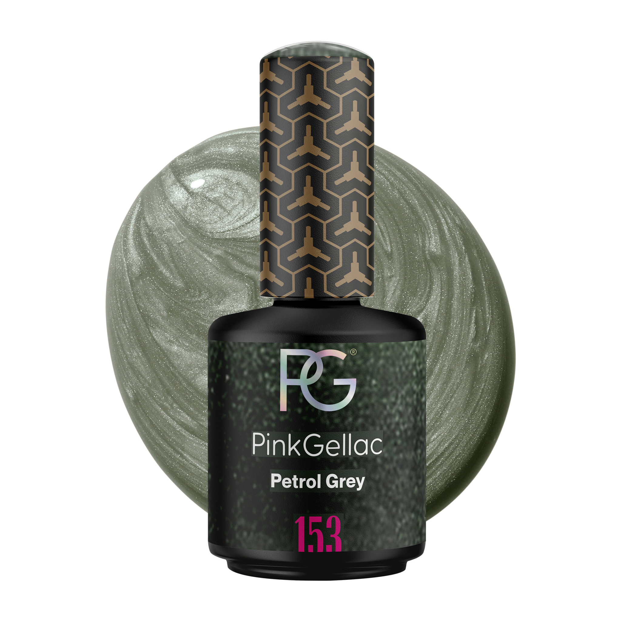 Vernis semi-permanent - 153 Petrol Grey - 15 ml