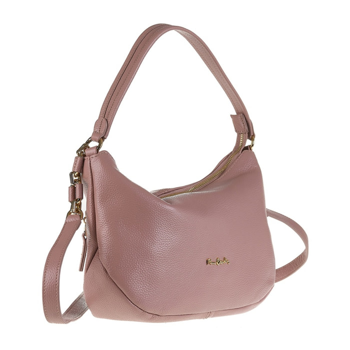 Borsa a spalla da donna Made in Italy - Modello Edera Plus - 100% pelle - 32.5 x 19.0 x 10.0 cm