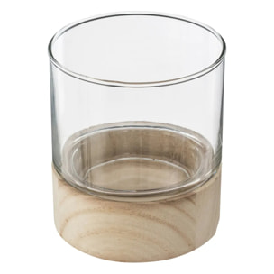 Set de 3 photophores "Eté" verre D10/13/16cm