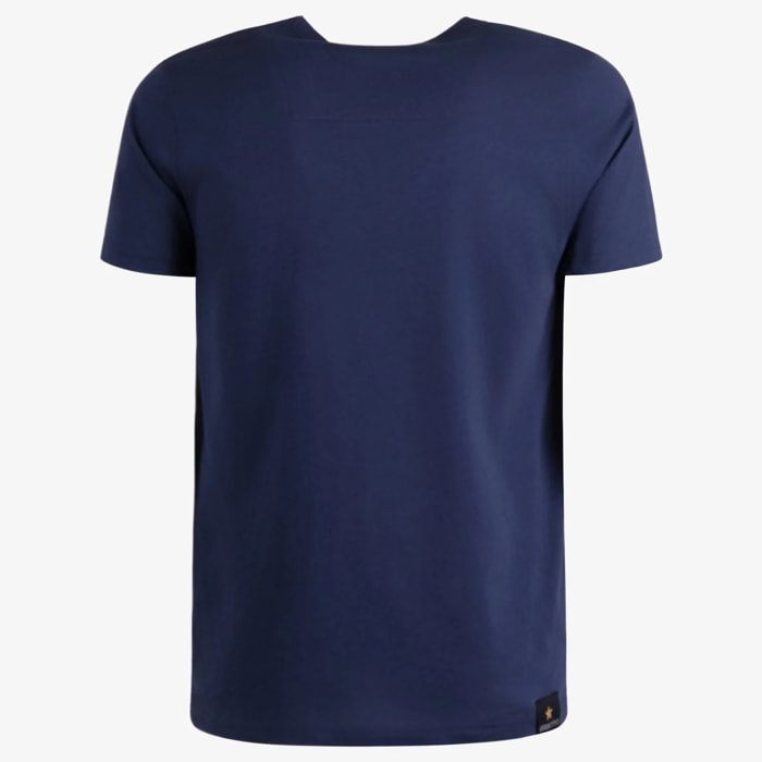 T-shirt Esercito blu in cotone uomo