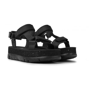 Sandalias - CAMPER Oruga Up - Negro - Cuero liso