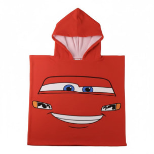 Poncho Microfibra de Cars - 55x77x1 cm - Color:Rojo