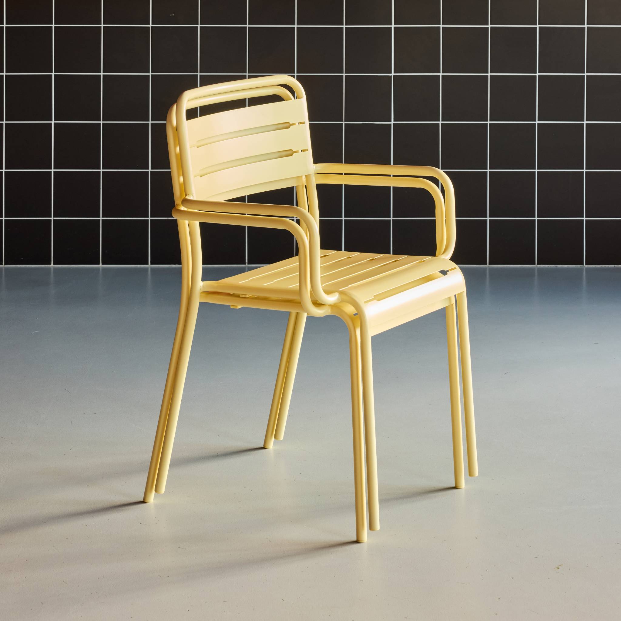 Fauteuil de jardin acier (lot de 2) AMÉLIA