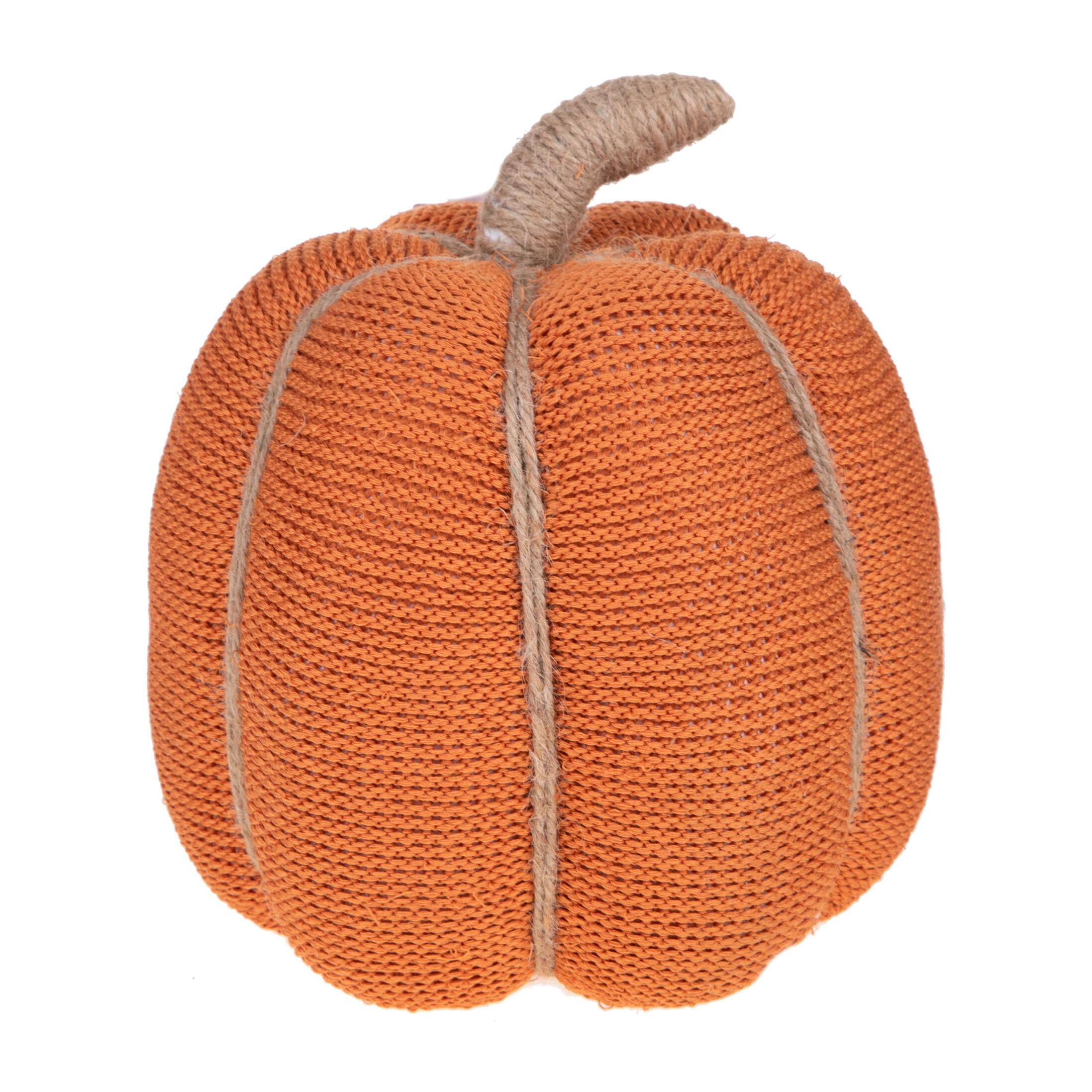 Zucca in tessuto - Pezzi 2 - Colore Arancio - 20x19Hx20cm - Bianchi Dino