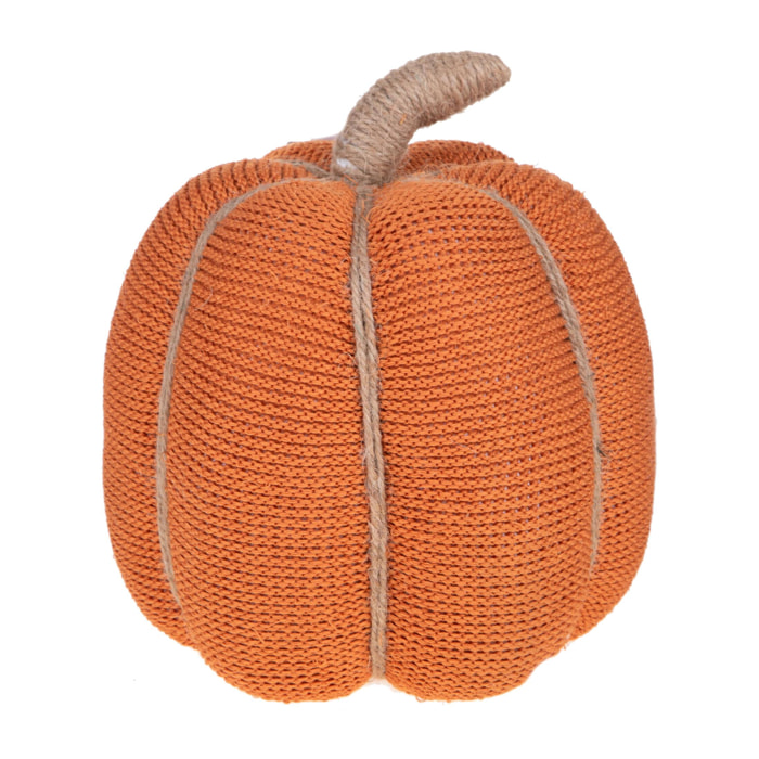 Zucca in tessuto - Pezzi 2 - Colore Arancio - 20x19Hx20cm - Bianchi Dino