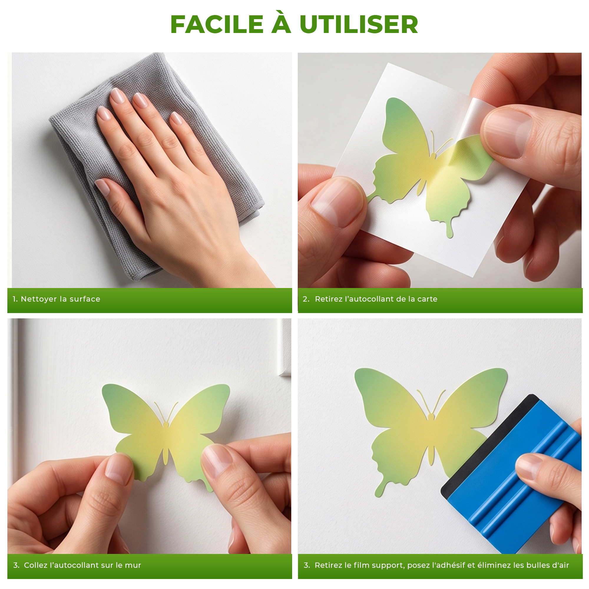 Stickers Muraux décoration adhésifs Pissenlit et petite fée