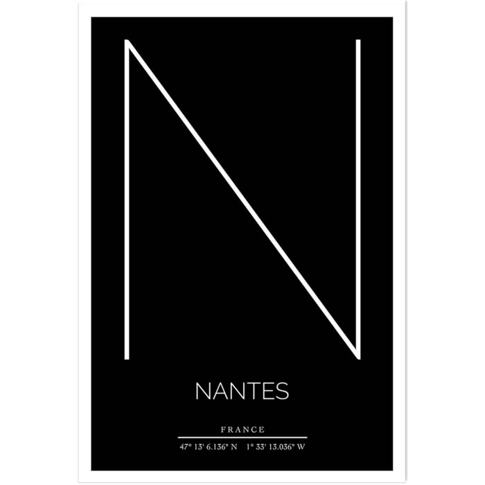 Poster n nantes Affiche seule