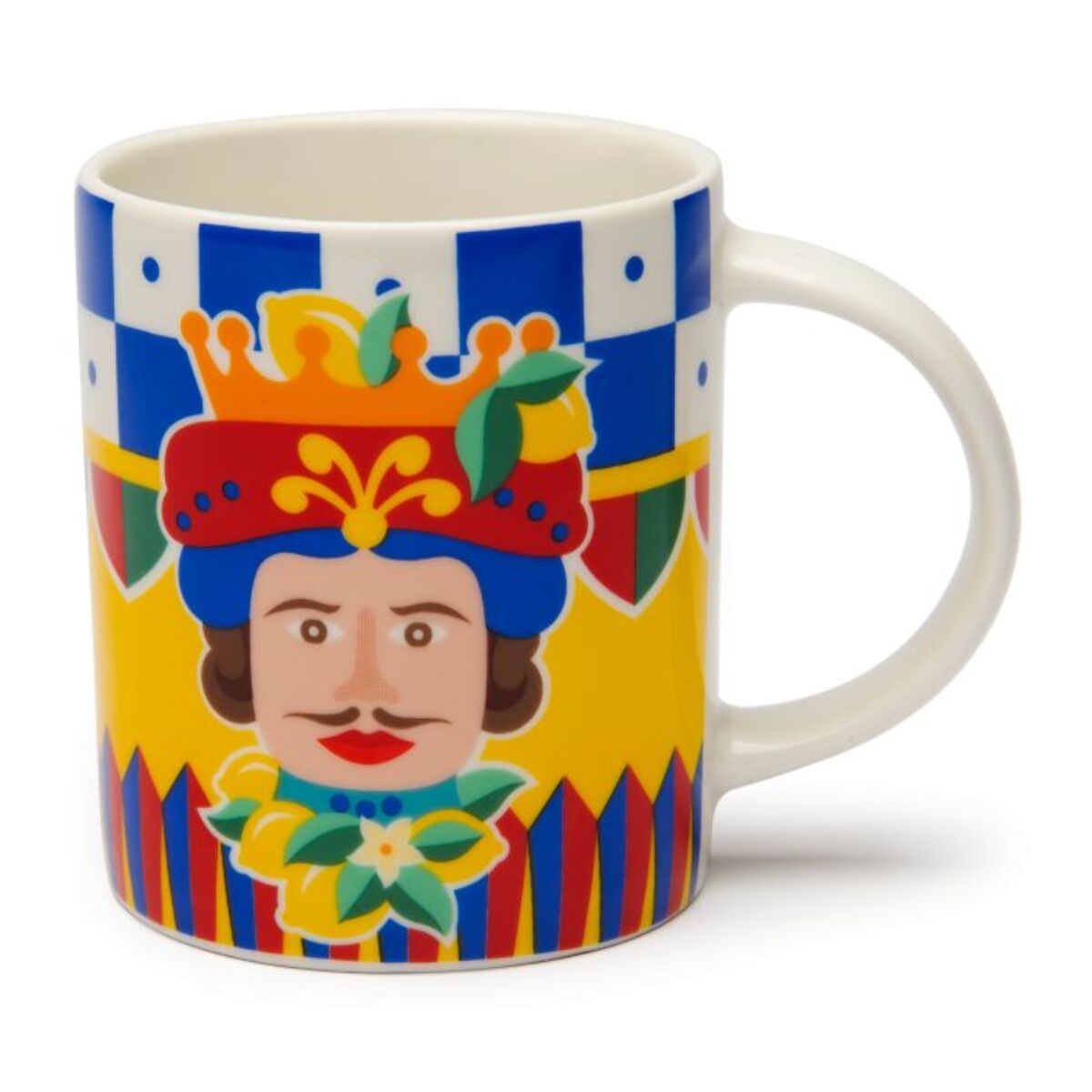 Set 4 Mug Excelsa – Sicilian Rhapsody, New Bone China Multicolore