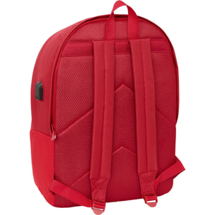 Mochila doble portatil 15,6"+usb re agua sevilla fc