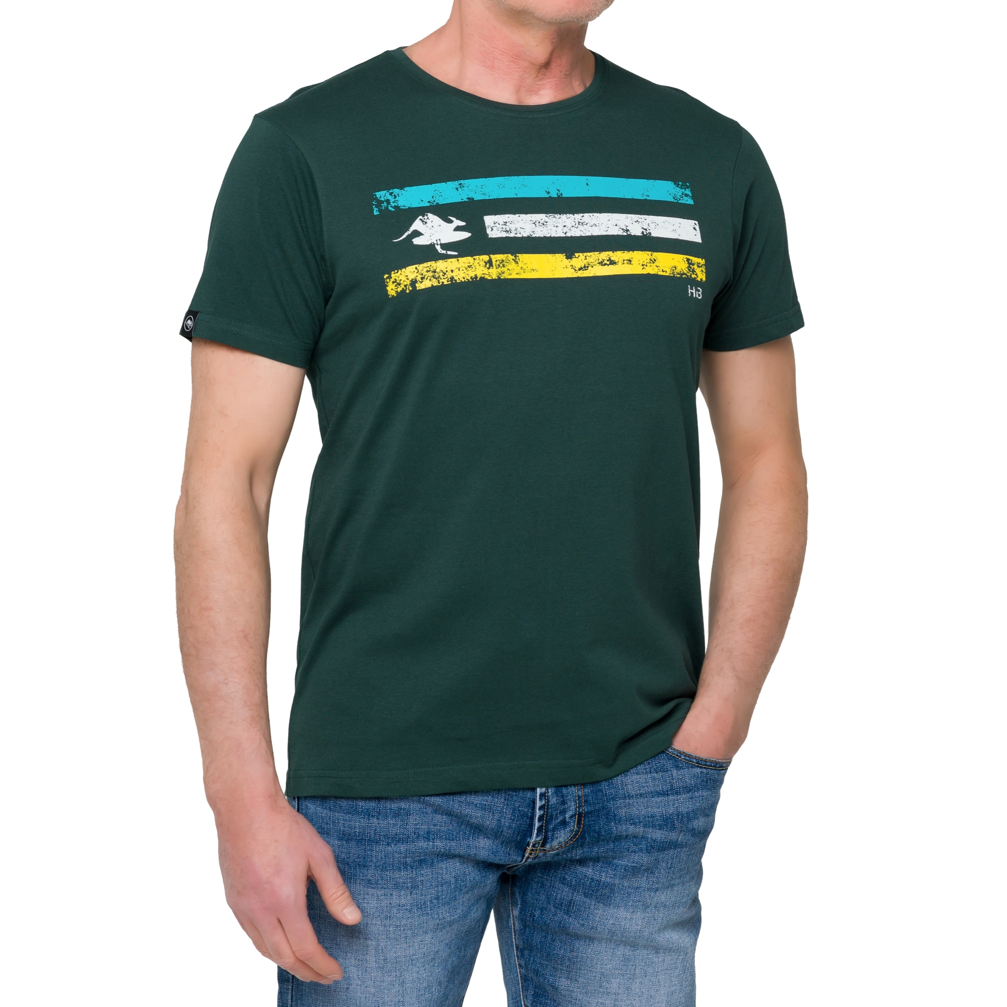 Camiseta CALIFORNIA 100% algodón Verde
