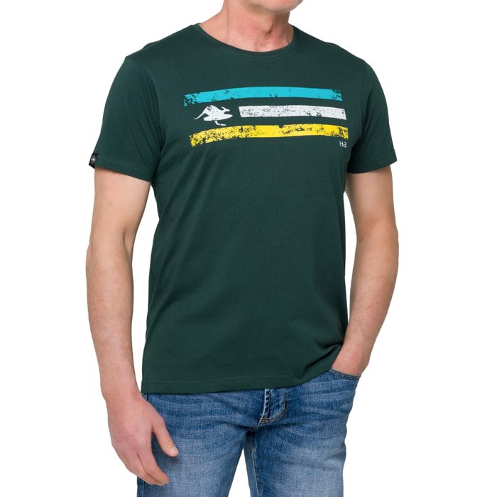 Camiseta CALIFORNIA 100% algodón Verde