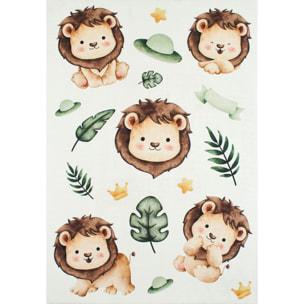 HAPPY - Tapis enfant motif Lion jungle