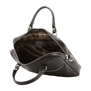 Borsa a mano  unisex In Vera pelle Made in Italy 38x28x7 cm