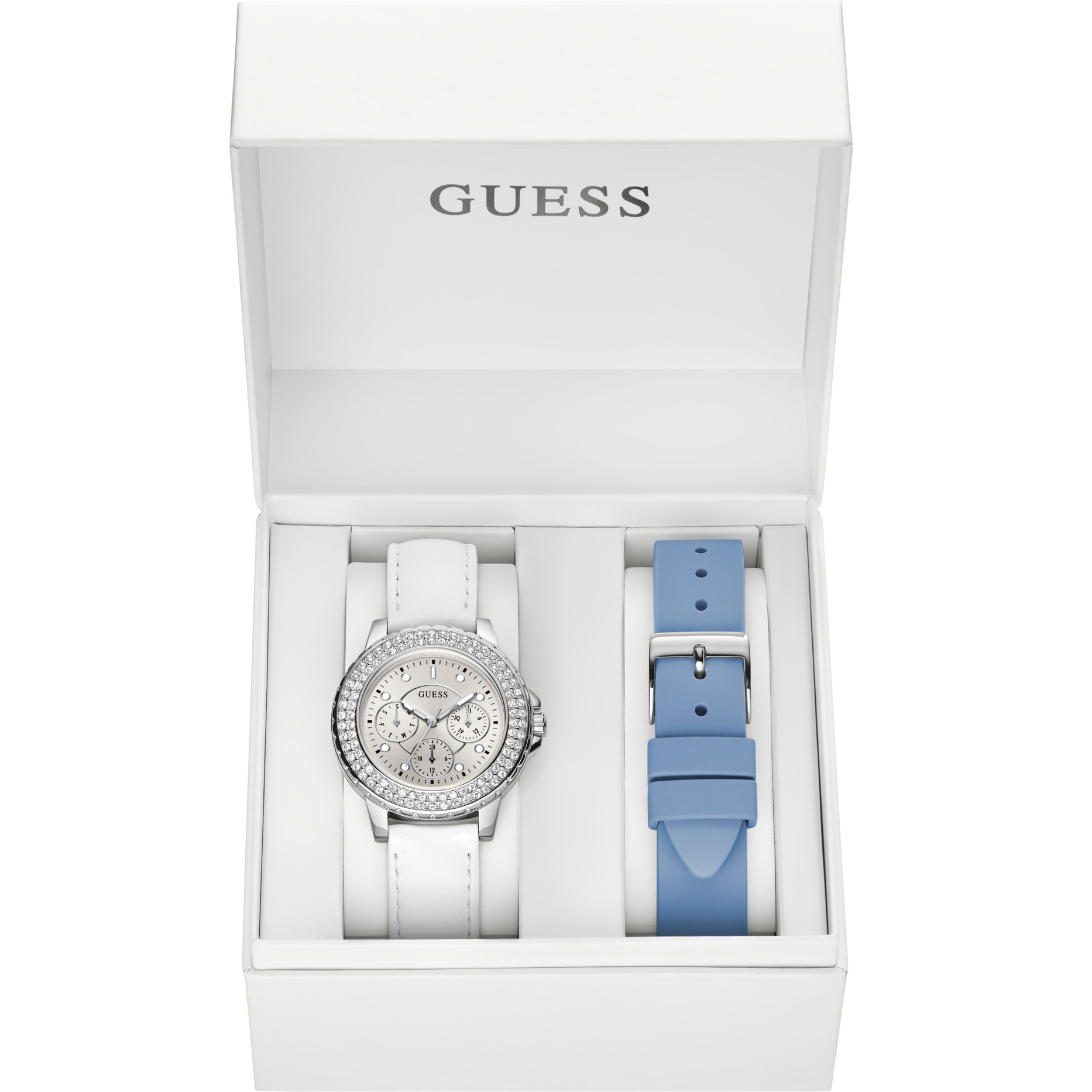 Guess Orologio Analogico Al Quarzo Gbs Crown Jewel - Box Set