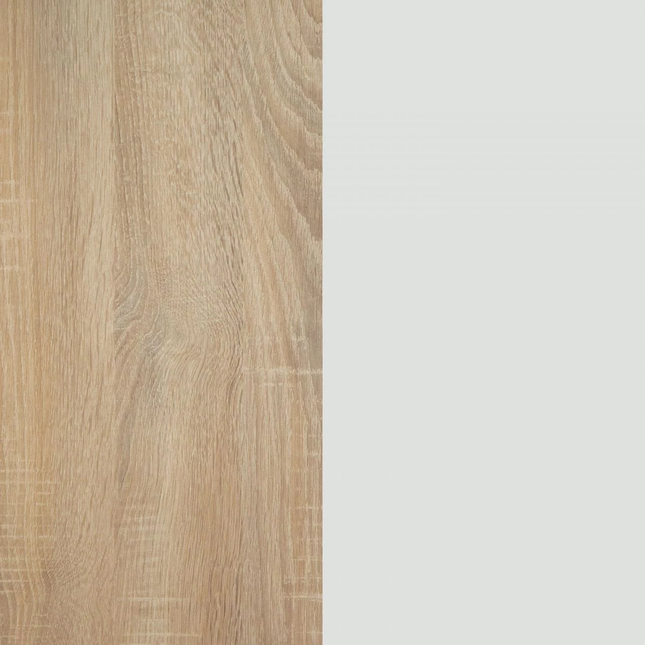 Mesita de noche Homely Pets Roble - Blanco