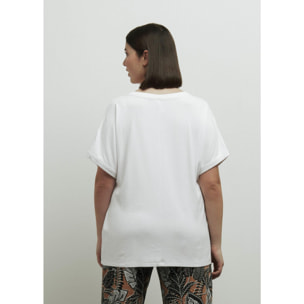 T-SHIRT BIANCO LANA CONBIPEL