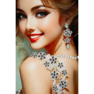 DIPINTO SU TELA LACCATO ELEGANT C/CORNICE -B- CM 52X4,5X152