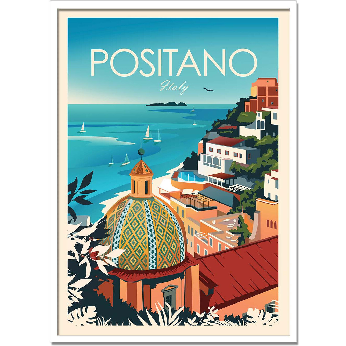 Affiche - Positano Italy - Studio Inception