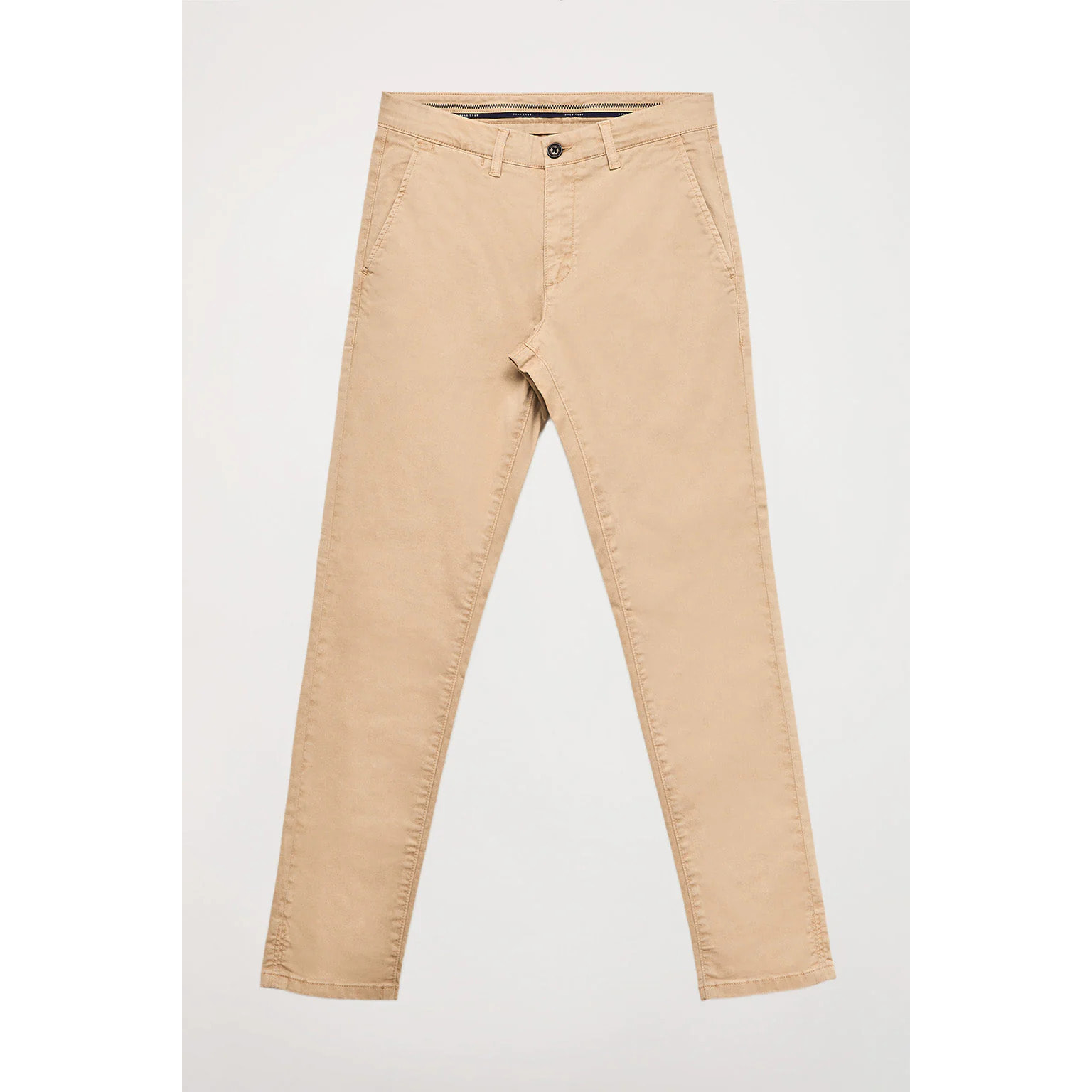 Pantaloni casual sabbia in cotone elasticizzato con particolari Polo Club