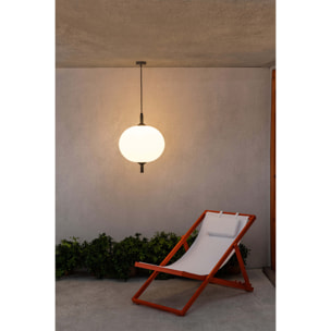 SAIGON OUT R45 Lampe suspension grise/blanche mat cone cap