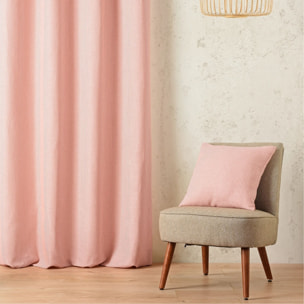 Coussin rayé style bord de mer - Orange Sanguine