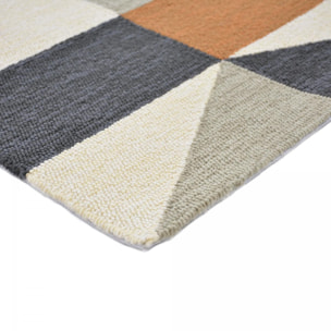 Tapis extérieur tissé kilim rectangle TARU