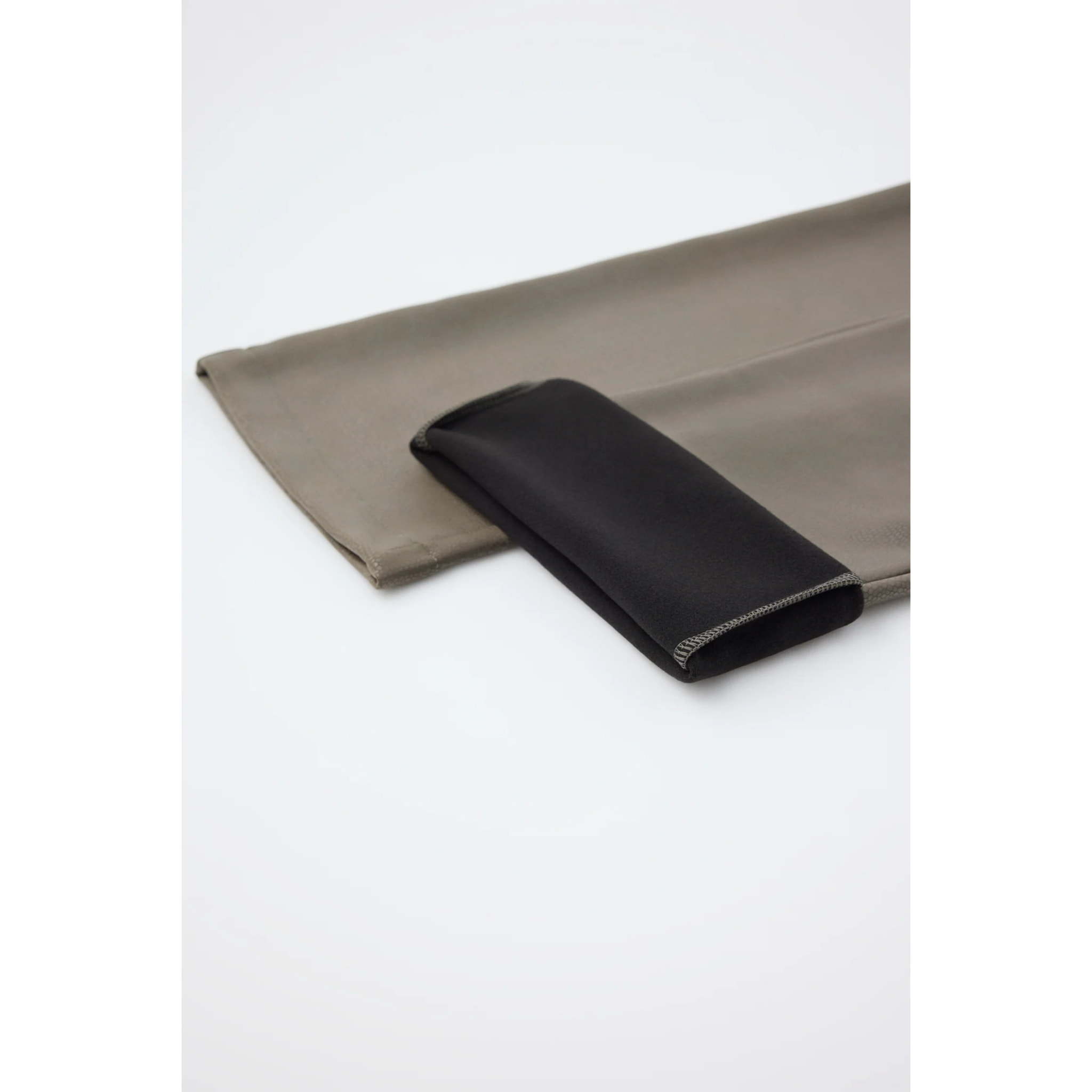TERMICO Pantaloni effetto pelle a zampa push-up
