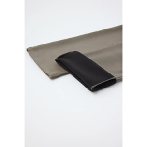 TERMICO Pantaloni effetto pelle a zampa push-up