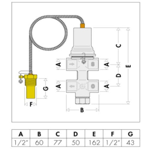 Soupape de sécurité thermique 544 U544400 THERMADOR - ST544