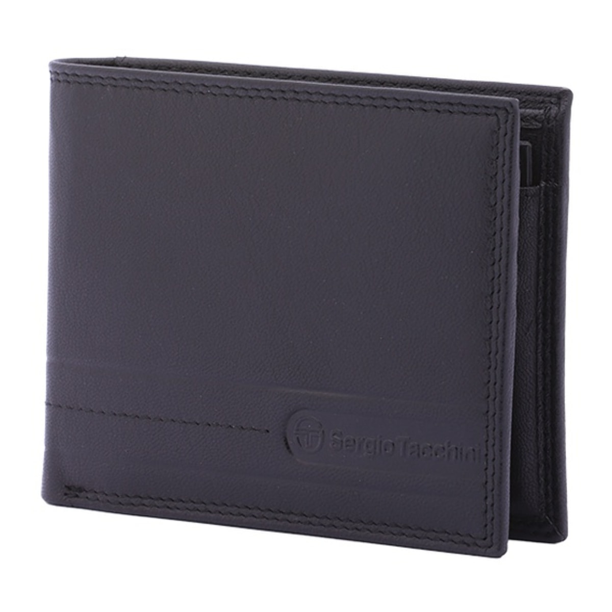 Portafoglio uomo in vera pelle - Modello False - Artigianale - 10.0 x 12.5 x 2.0 cm