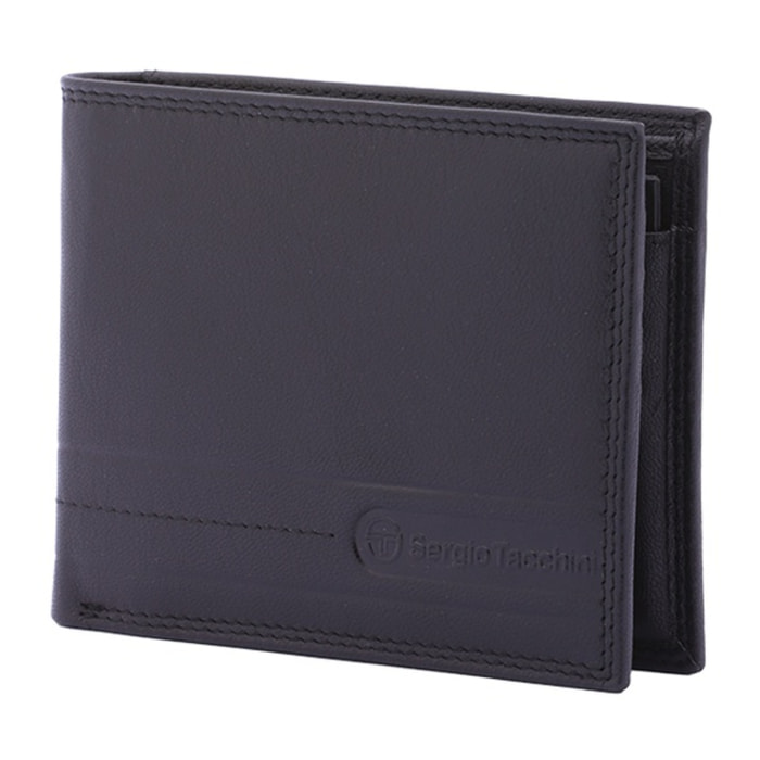 Portafoglio uomo in vera pelle - Modello False - Artigianale - 10.0 x 12.5 x 2.0 cm