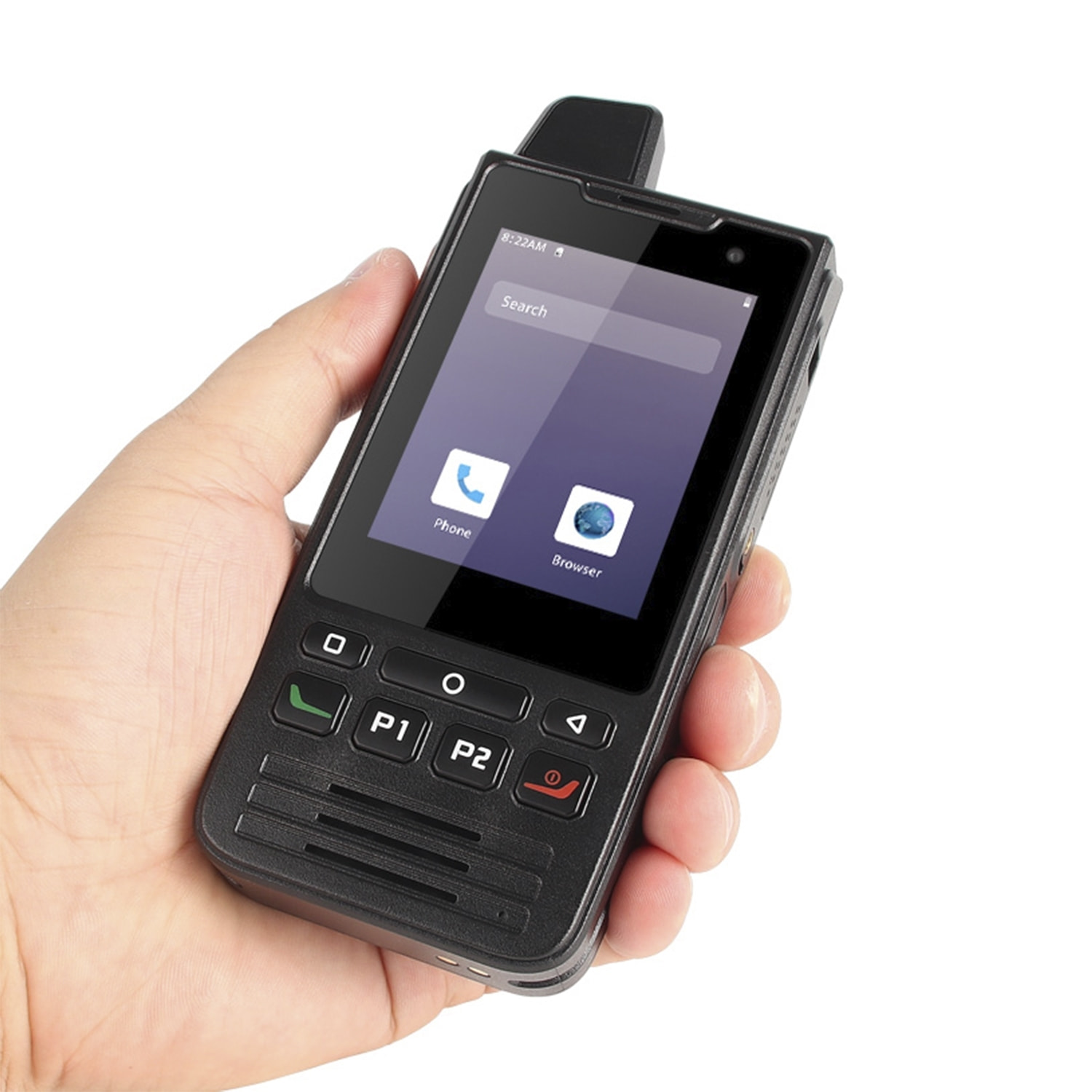 DAM Smartphone robusto  F60 4G, Android 9, 1 GB di RAM + 8 GB. Schermo da 2,8''. 8mpx + 5mpx. GPS. IP68. 3 LIVELLI DI PROVA (Anticaduta, Polvere, Acqua).Con Zello Walkie Talkie.Altoparlante da 2W. Antenna amplificatrice. 7x2,4x14,7 cm. Colore nero