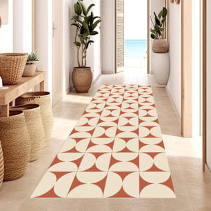 Alfombra de vinilo CERAMIKO, Retro terracota 50x140 cm