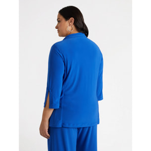 Fiorella Rubino - Blazer en tejido de punto - Azul aciano