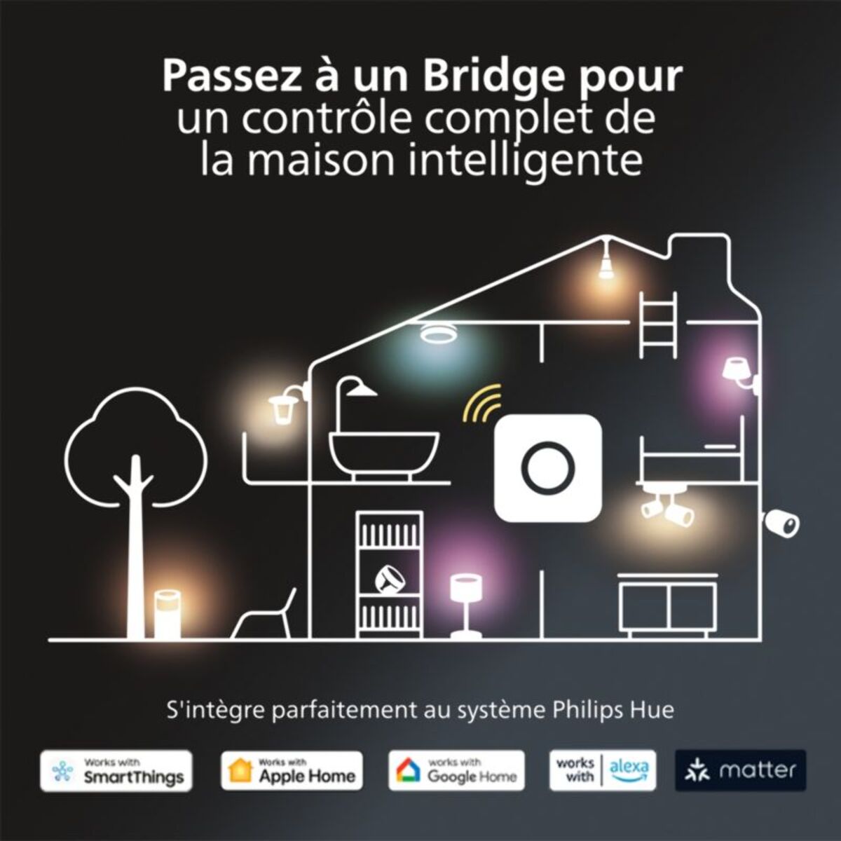 Ampoule LED connectée PHILIPS HUE GU10 White Ambiance pack de 2