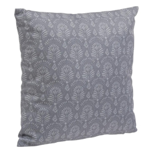 Coussin déco d extérieur "Adiya" ardoise 40x40cm en polyester