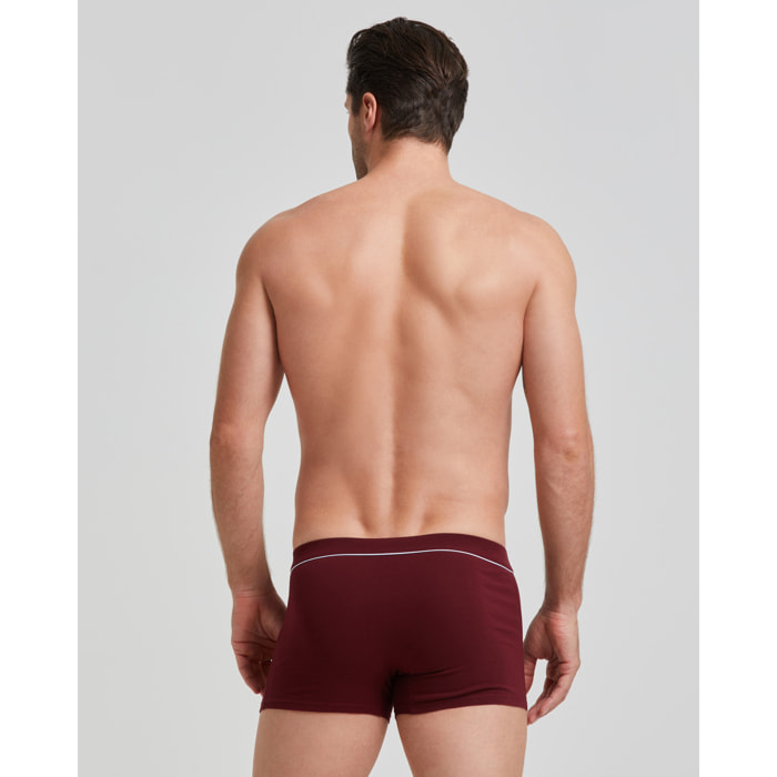 Boxer cotone con dettagli a contrasto