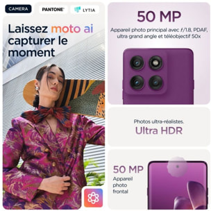 Smartphone MOTOROLA Edge 60 Pro 512Go Raisin Pétillant