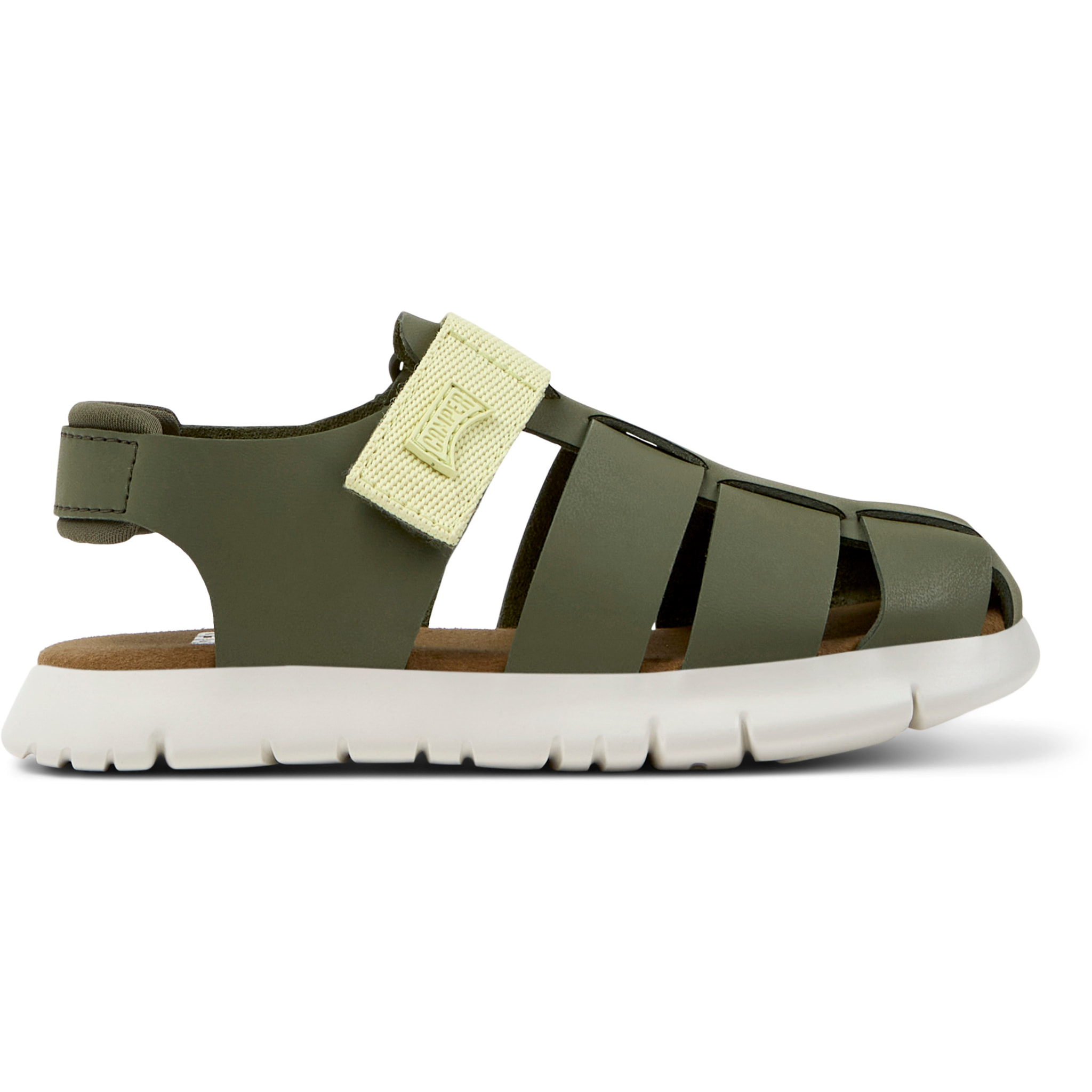 Sandalias - CAMPER Oruga Sandal - Verde - Piel de ante