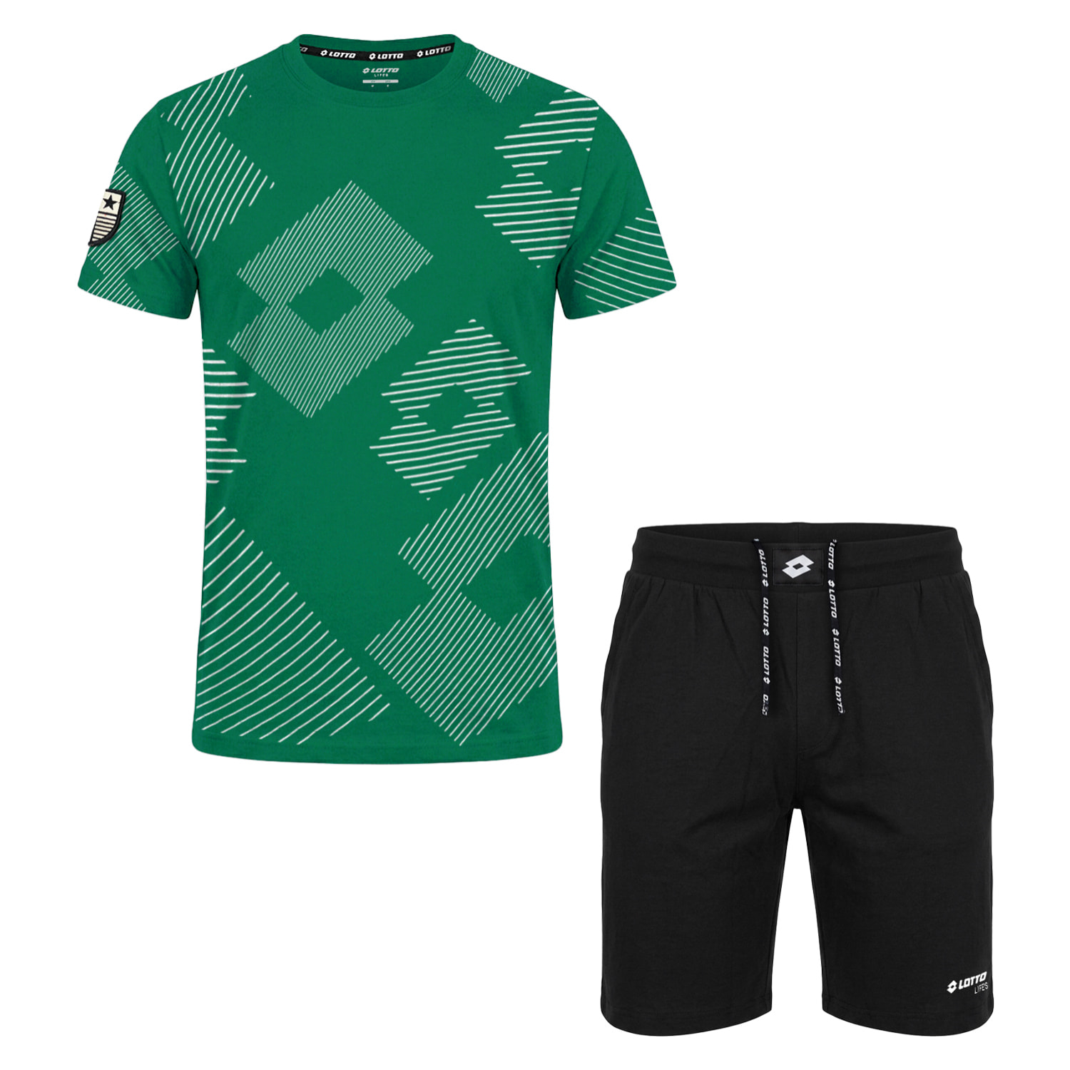 Completo Sportivo Uomo LOTTO Cotone Corto