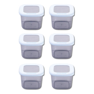 Lot de 6 Boîtes à Provisions Fackelmann Storage