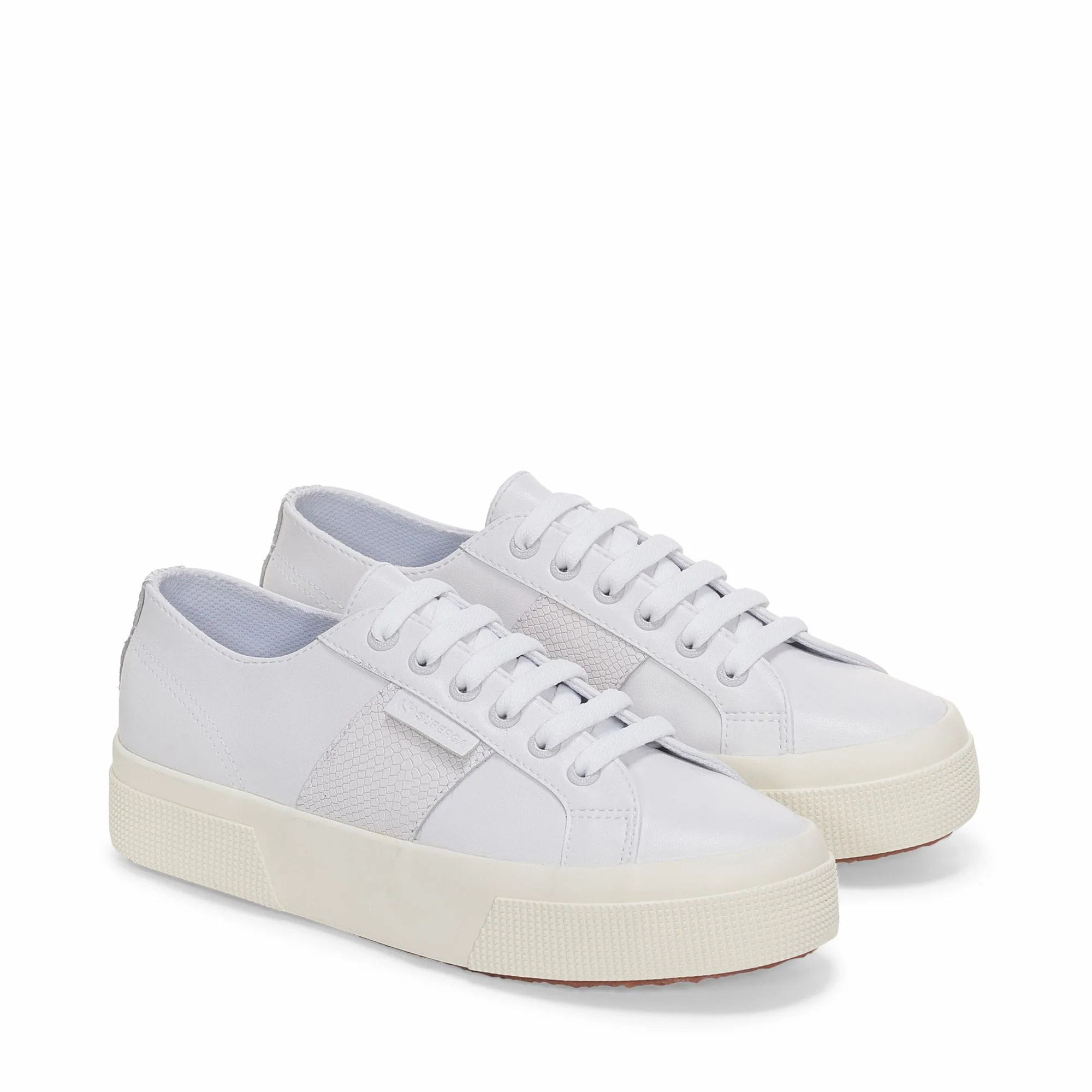 Scarpe da donna Superga Bianco 2740 PLATFORM SNAKE