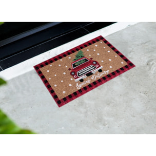 Zerbino Natalizio Ingresso Casa Antiscivolo In Cocco Pick Up