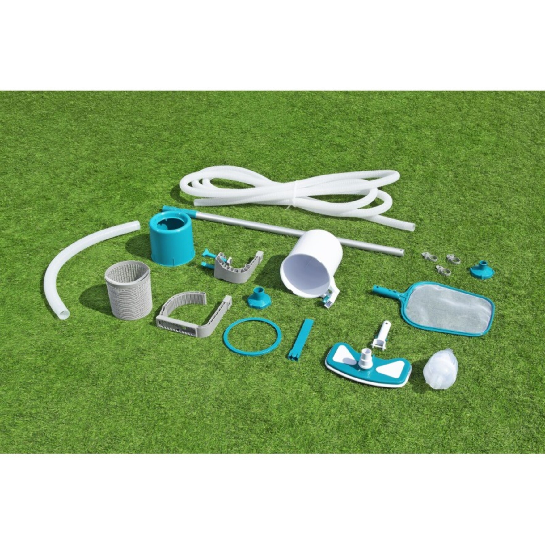 Bestway Kit entretien piscine Deluxe avec skimmer, aspirateur et épuisette